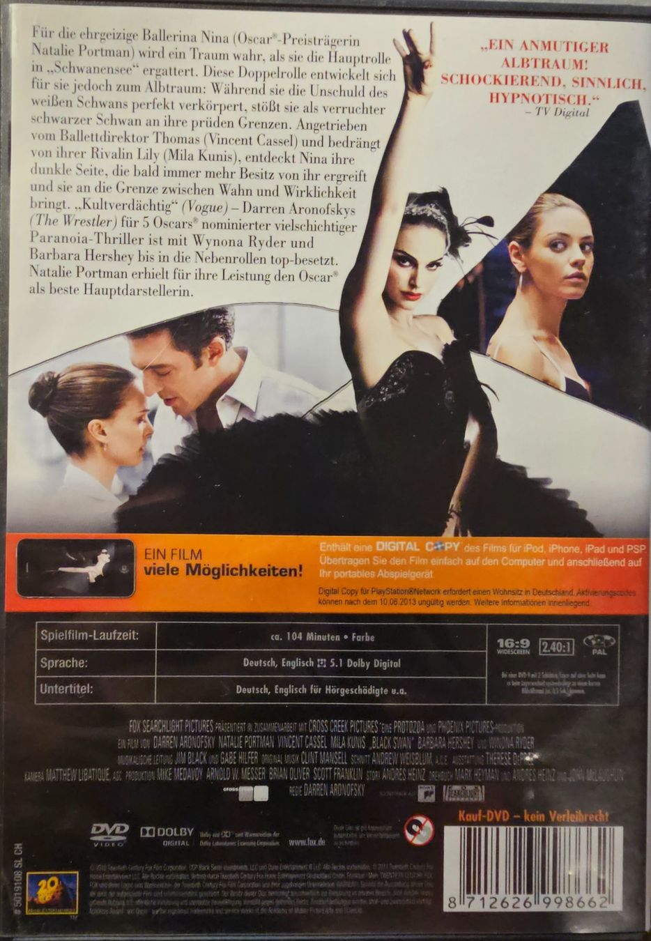 Tutti i DVDs: Black Swan – Usato da Wahlen b. Laufen venduto da Cg10 1