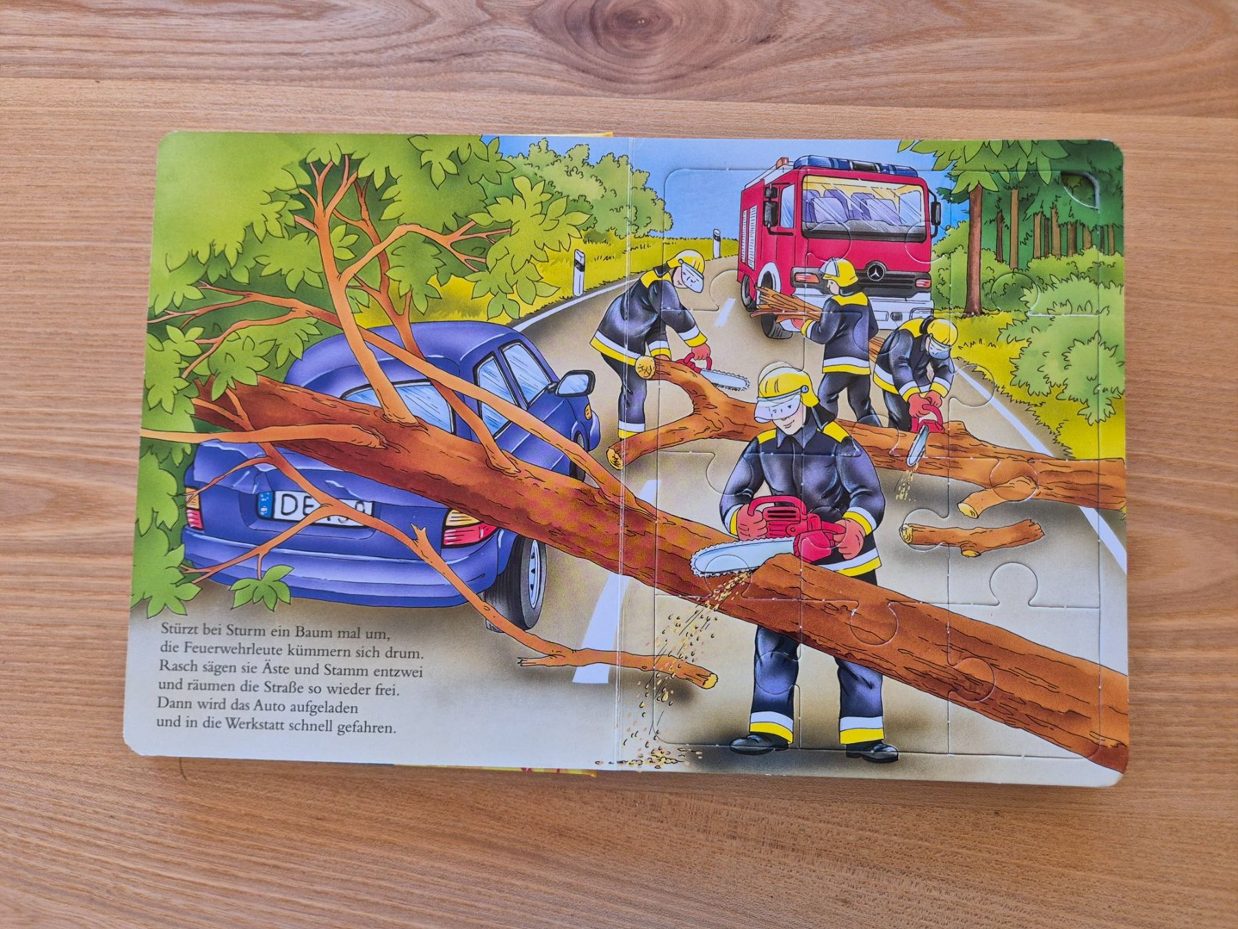Puzzles: Puzzlebuch 4×12 Teile - Feuerwehr – Gebraucht aus Giswil von 0G6 3