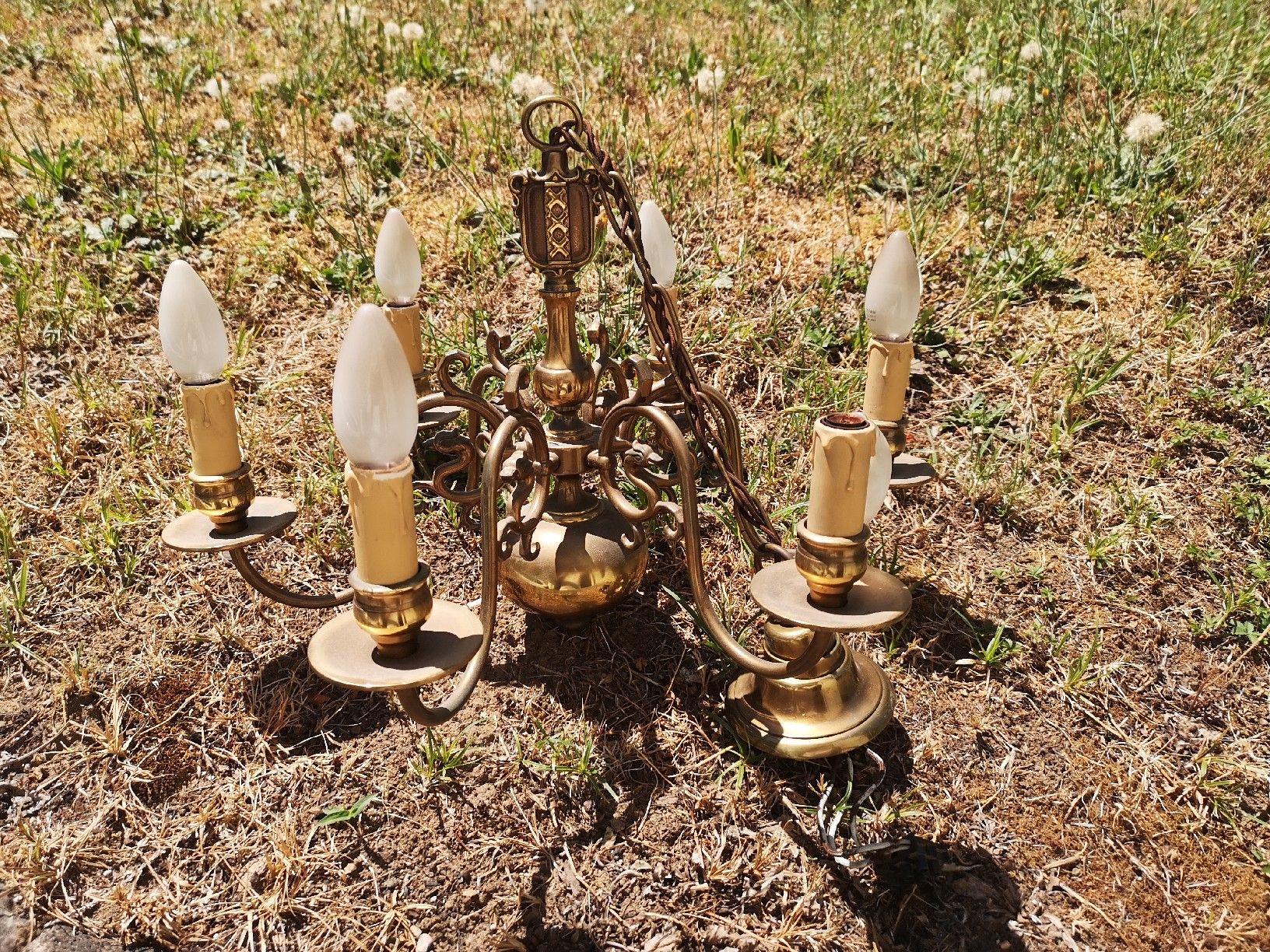 Lustres & lampes de plafonds: Antik Messing Leuchter – Défectueux à Dietikon par pokerface5
