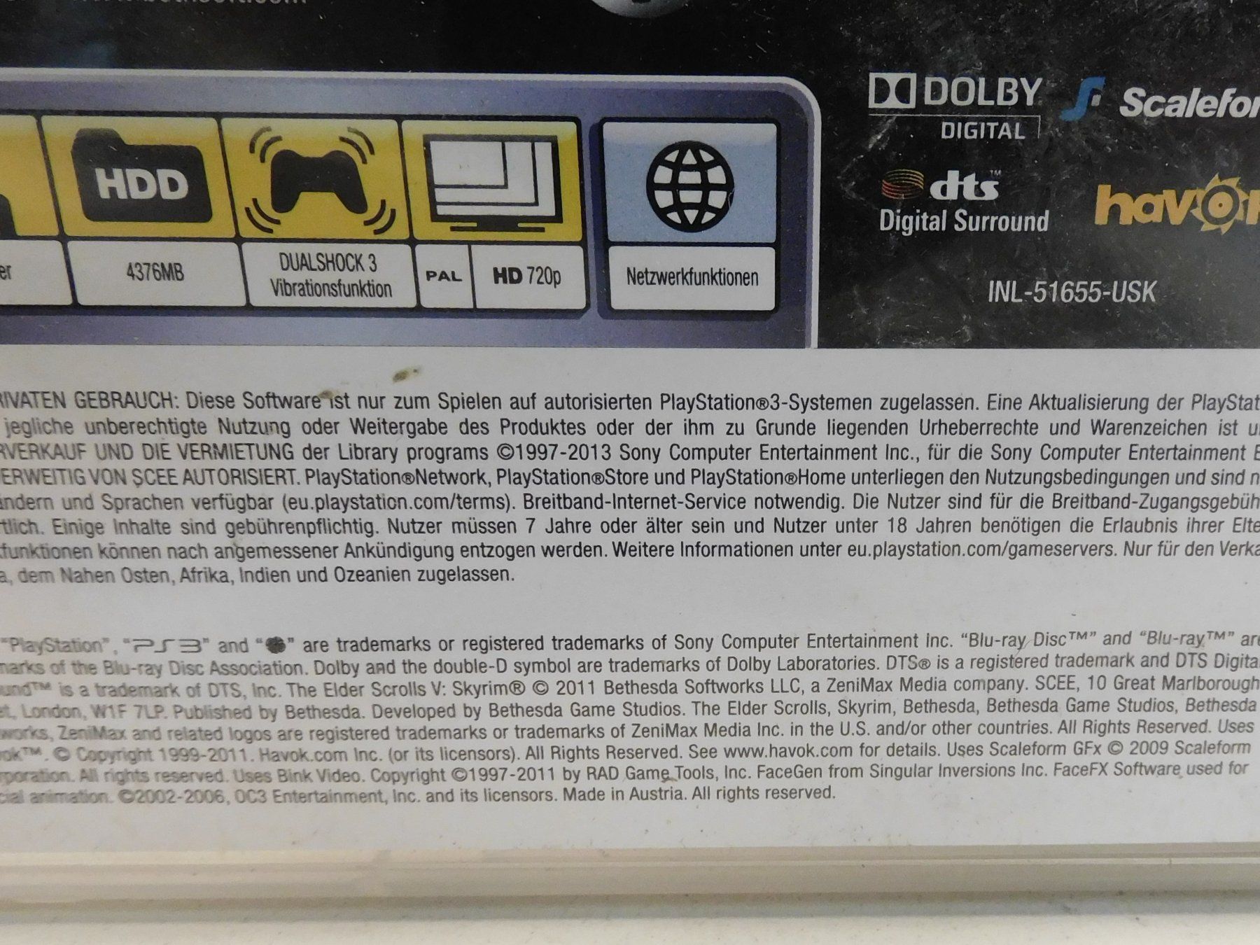 Sony Spiele: Game 2013 - PS3 Skyrim - The Elder Scrolls V Skyrim – Gebraucht aus Sursee von 76 1