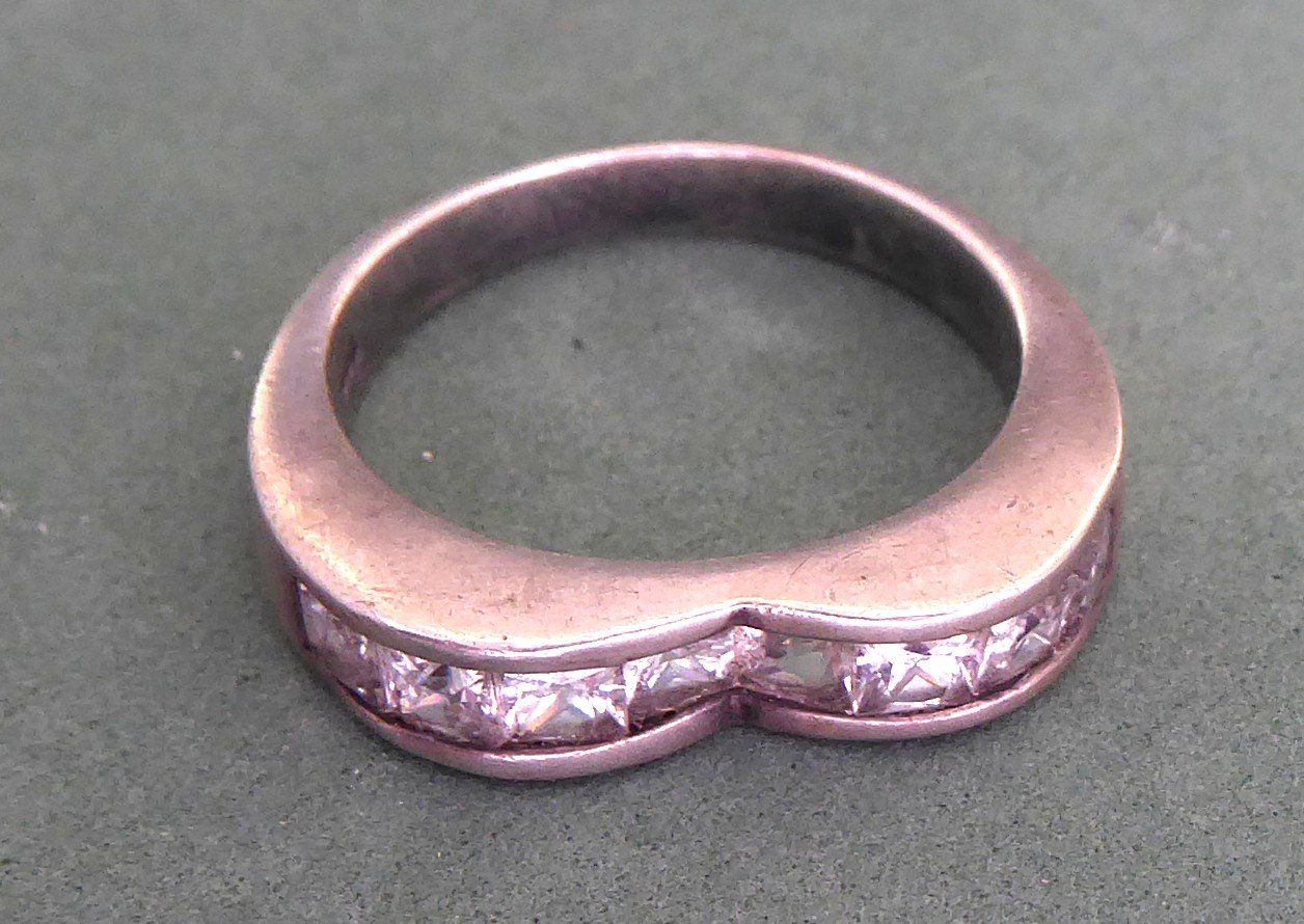 Anelli: Ring 925 Silber mit synthetischen Steinchen – Usato da Muri AG venduto da silvermouse007 2