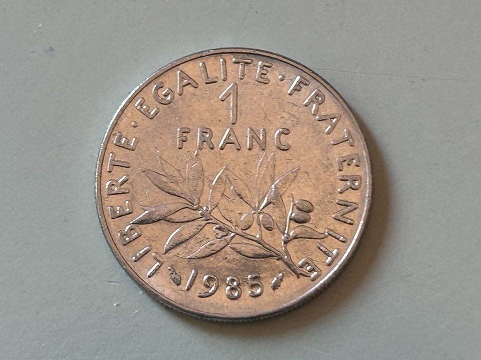 Tutti le monete: 1 Franco Francese del 1985 – Usato da Giubiasco venduto da LorisVale