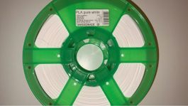 1kg PLA pure white filament 1.75mm barely used