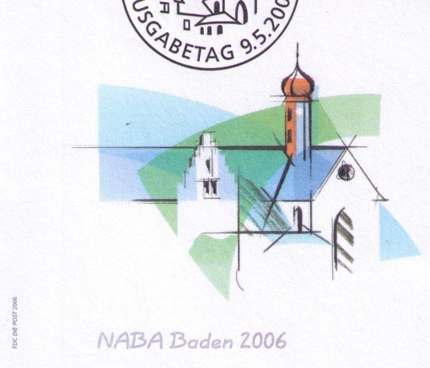 Tutti i francobolli: 2006_W90-92_NABA Baden_FDC EINZELMARKEN_Kleinformat C6 ! – Usato da Marthalen venduto da Ch_quality 3
