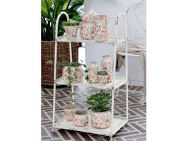 Blumengestell Regal mit 3 Ablagen Shabby Chic (neu)