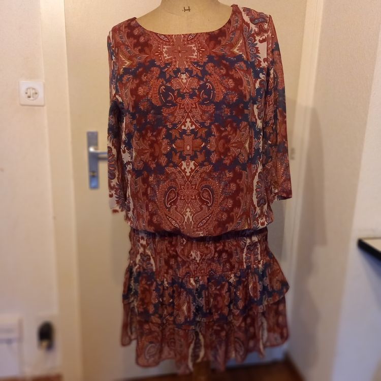 Haut Femme MNG Collection Taille 10 - Multicolore Sans Manches - Occasion Très Bon état