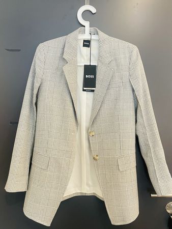 Blazer Hugo Boss kariert Slim Fit Grösse 36 neu mit Etikett