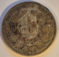 1 Mark 1874 Silbermünze Deutsches Reich ab 1 Fr. !!