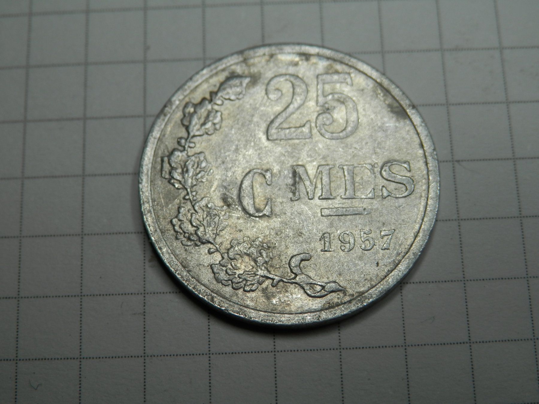 Tutti le monete: Luxemburg  25 Centime, 1957 – Usato da Weiach venduto da weiach81