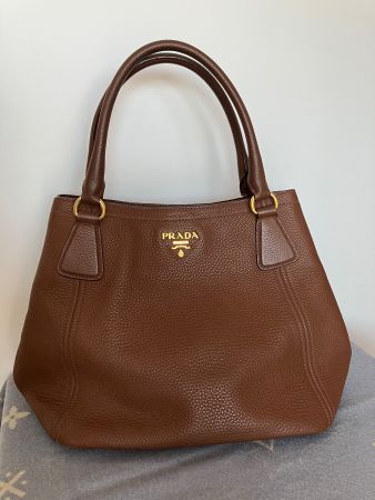 original PRADA Tasche, sehr guter Zustand, braun, echt Leder