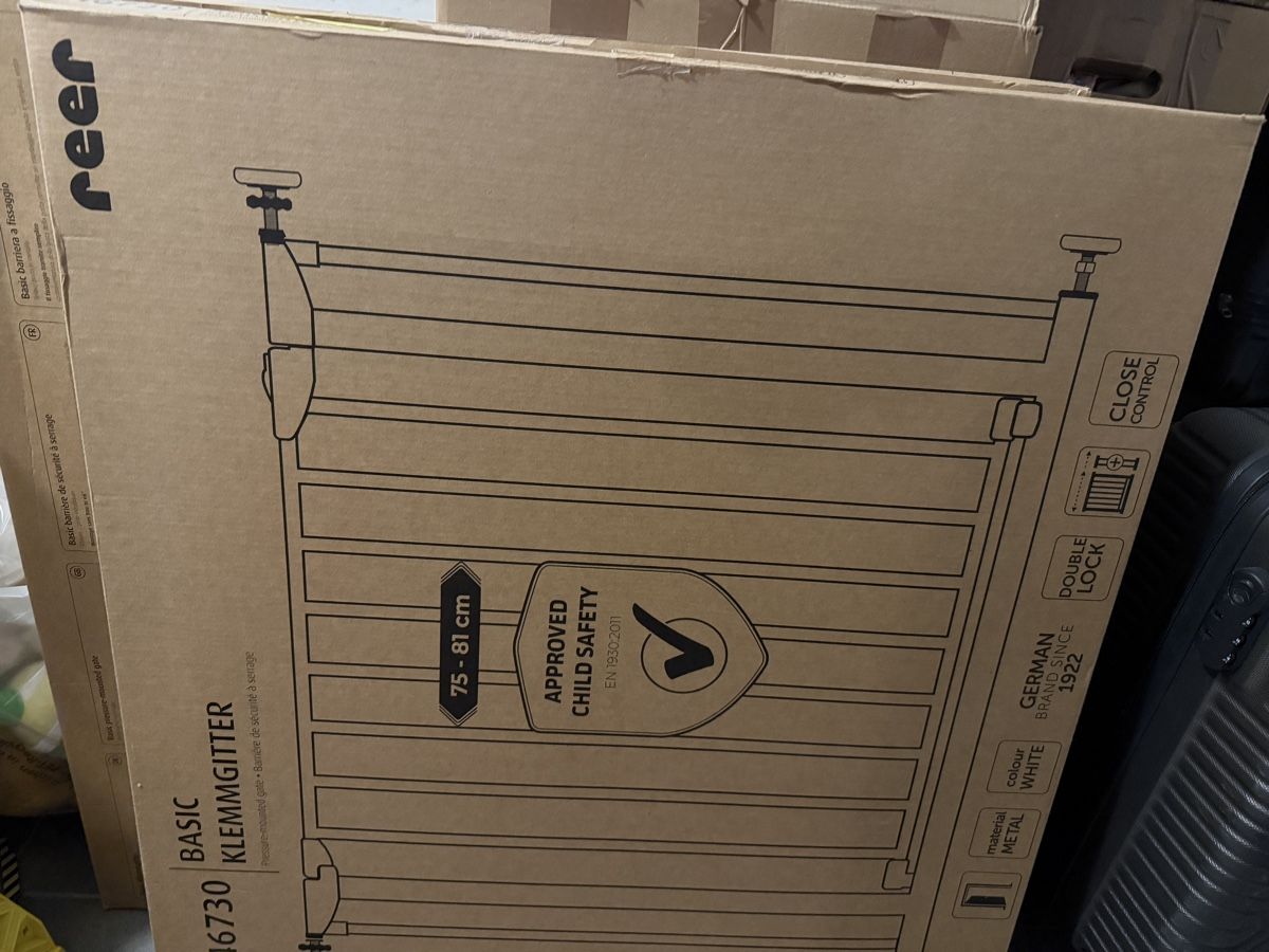 Tutto per la sicurezza: 2 x Reer Basic Klemmgitter 75–81 cm - NEU – Nuovo (secondo la descrizione) da Illnau venduto da tug_hs7z 1