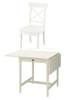 Ikea Klapptisch und 2 zwei Stühle (Inatorp, Rosentorp)