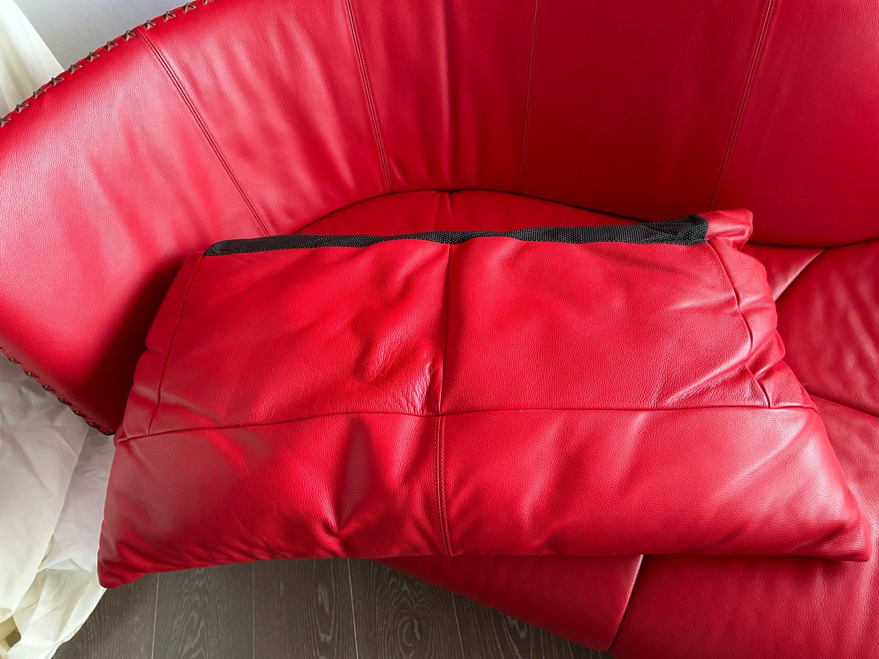 De Sede Sofas: Sofa De Sede DS102 Shell rot Leder Mathias Hoffmann – D'occasion à Dottikon par beni1204 9