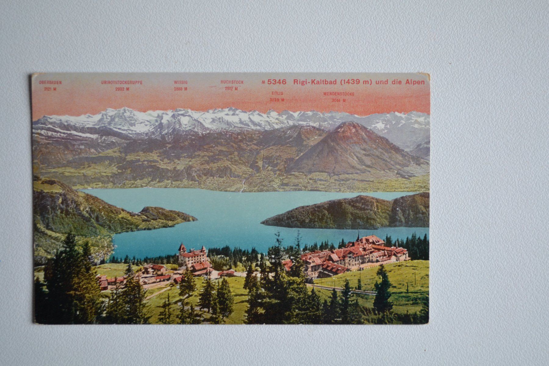 Cartoline postali: AK Rigi-Kaltbad und die Alpen – Usato da Beinwil am See venduto da kajak55