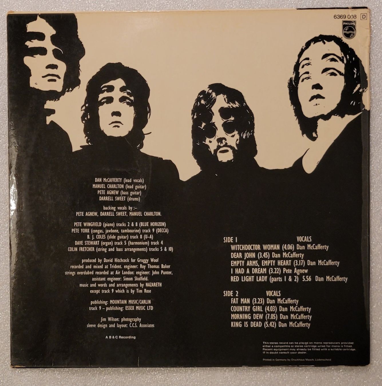 Dischi in vinile: Nazareth von 1972 – Usato da Zürich venduto da Avd 2