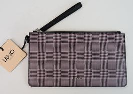 LIU JO Tasche Clutch Portemonnaie/schwarz Lilla/25x14/Neu