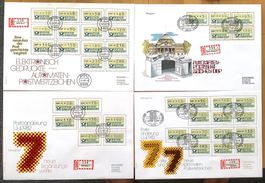 1981-1992 Deutschland ATM / 4 FDC - R- Grossbriefe