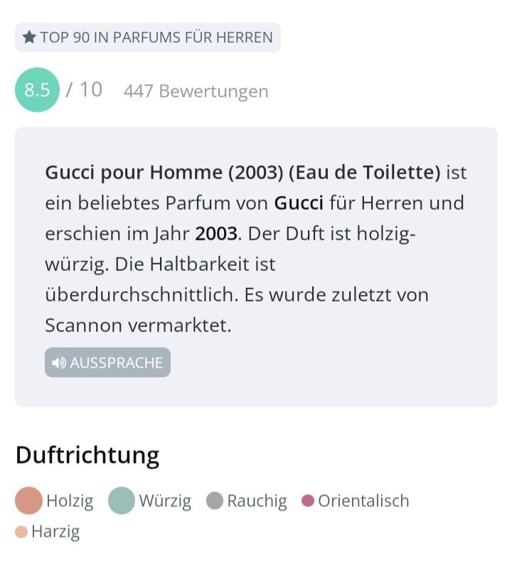 Gucci Profumi & Eau de Toilette: 2 ml GUCCI POUR HOMME ABFÜLLUNG – Nuovo (secondo la descrizione) da St. Gallen venduto da CaliSunshine 3
