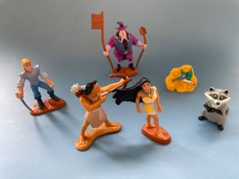 6x 1995 Pocahontas Comic Figur Walt Disney Mattel WDP