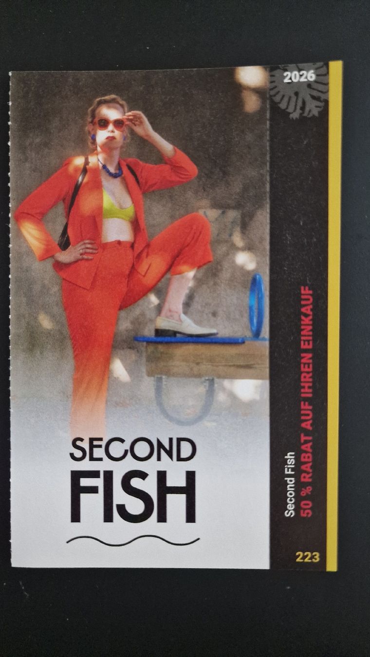 Buoni: 2 für 1 Gutschein Second Fish – Nuovo (secondo la descrizione) da Suhr venduto da viva2.0