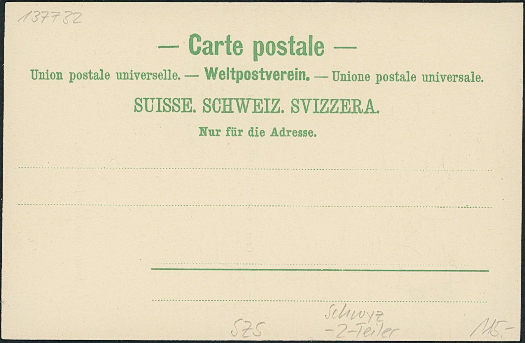 Cartoline postali: SZS Schwyz – Nuovo (secondo la descrizione) da Schindellegi venduto da leecollect 1