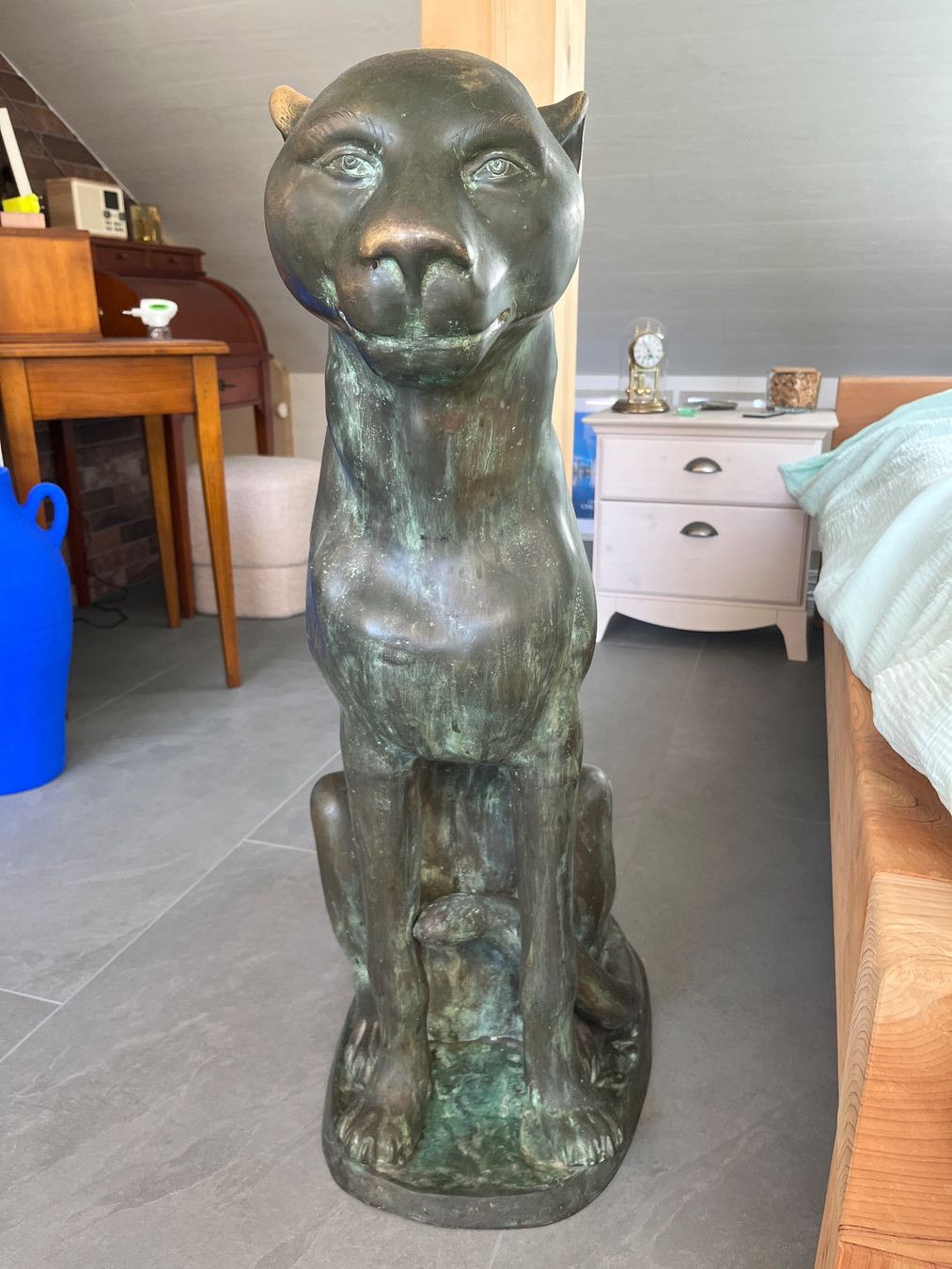Sculture & Statue: Couple de panthères en bronze – Usato da Chaumont venduto da Abigail1 5