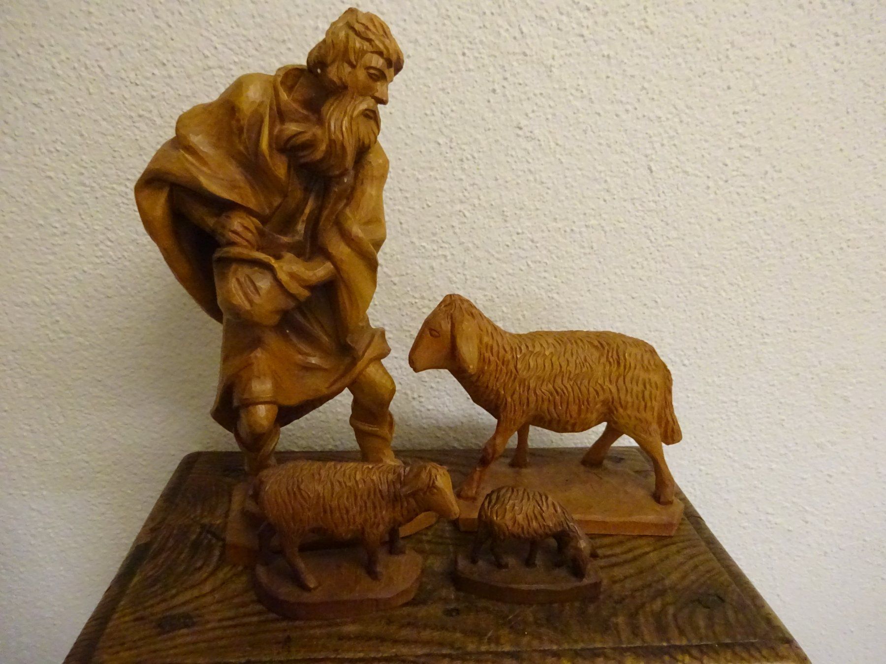 Statuette: Vintage Krippe Hirte mit Schafe / Linus Honegger / 33cm – Usato da Esslingen venduto da eintagammeer 6