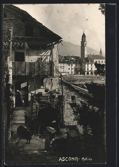 Ansichtskarten: Ascona, im Hintergrund Uferpromenade mit – Gebraucht aus Berlin von bartko-reher