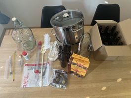 Bierbrauset komplett mit viel Zubehör