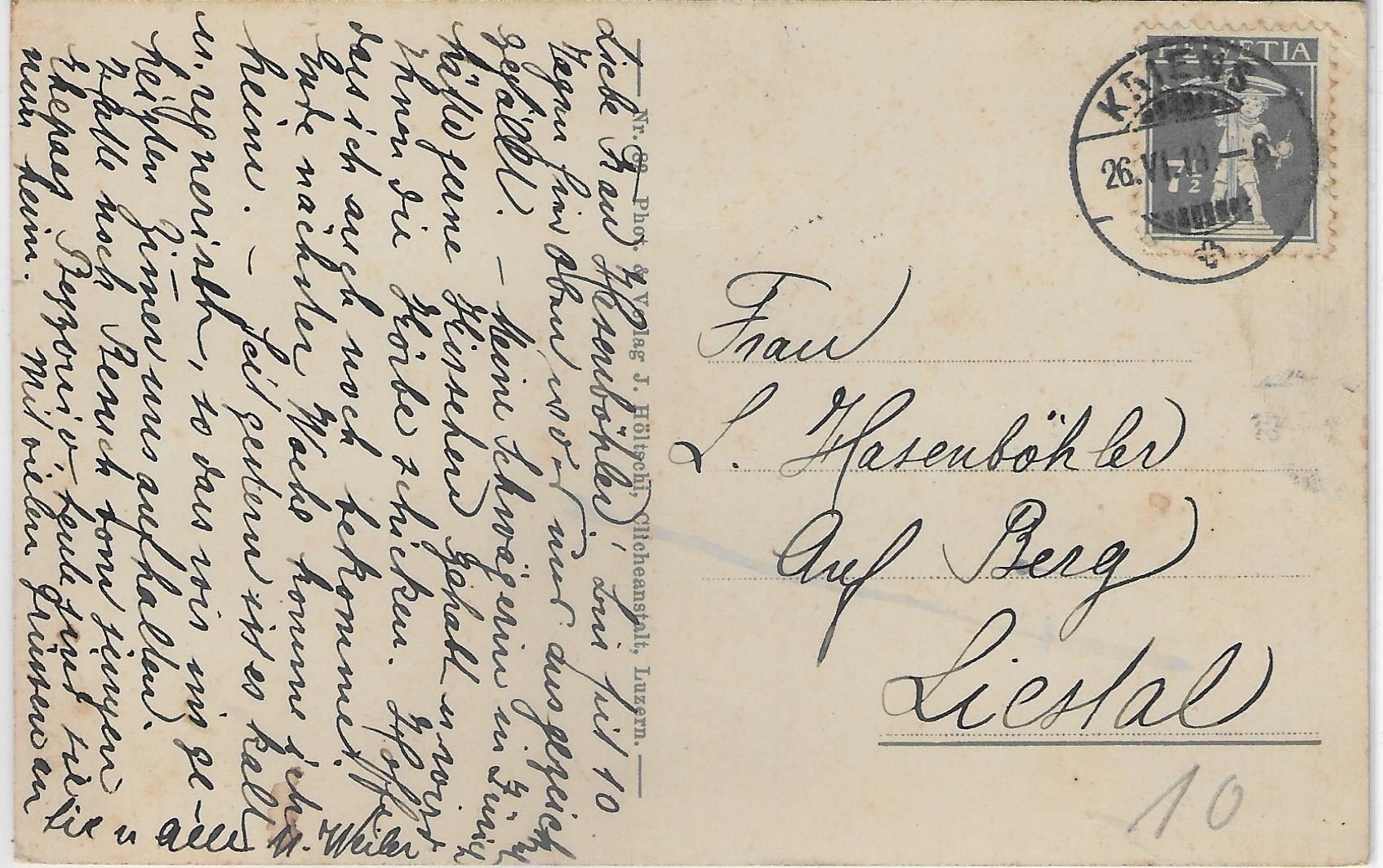 Cartoline postali: Hergiswil bei Luzern - Wallfahrtskirche – Antico da Ettingen venduto da Kartenplanet 1