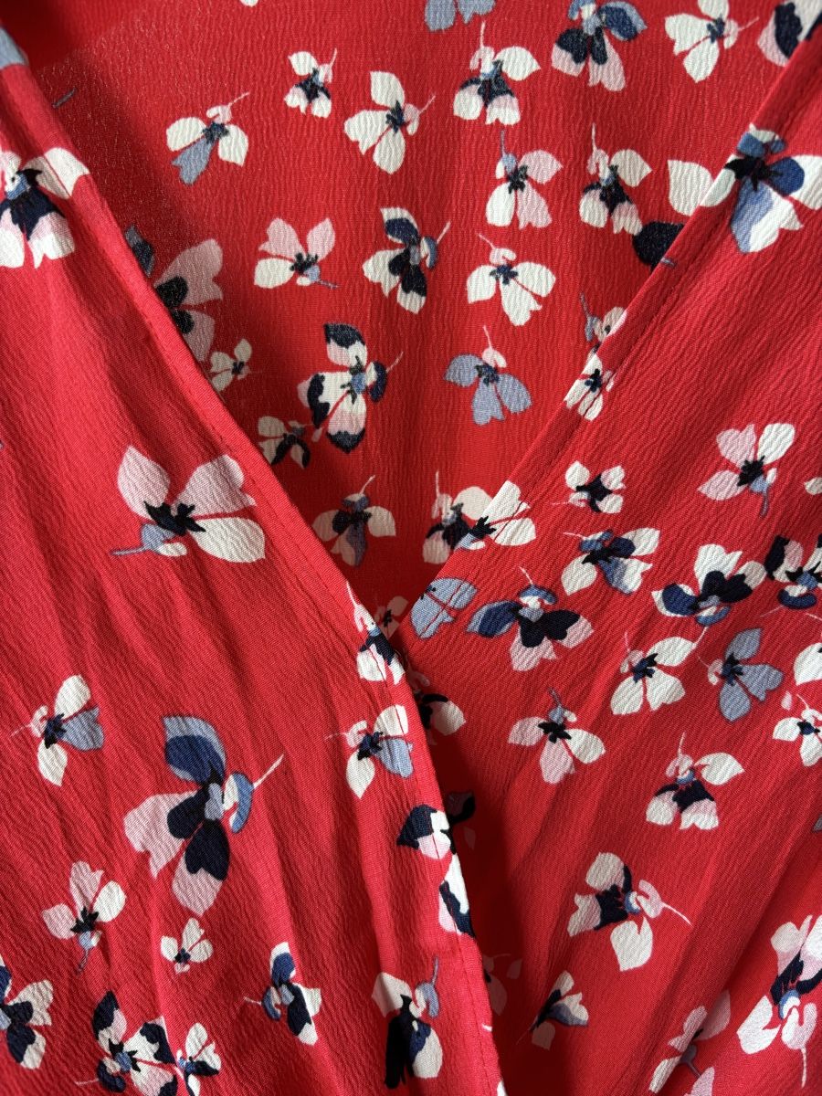 Kookai Camicette: Blouse cache-cœur Kookai rouge  – Nuovo (secondo la descrizione) da Onex venduto da ali_8gbq 4
