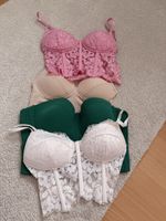 4 Bustiers Set verschiedene Farben