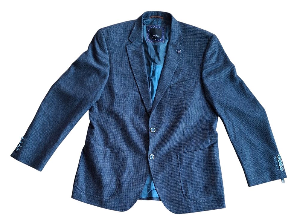 Veste TED LAPIDUS Bleu Foncé 100% Laine - Taille 54 - Très Bon état Occasion
