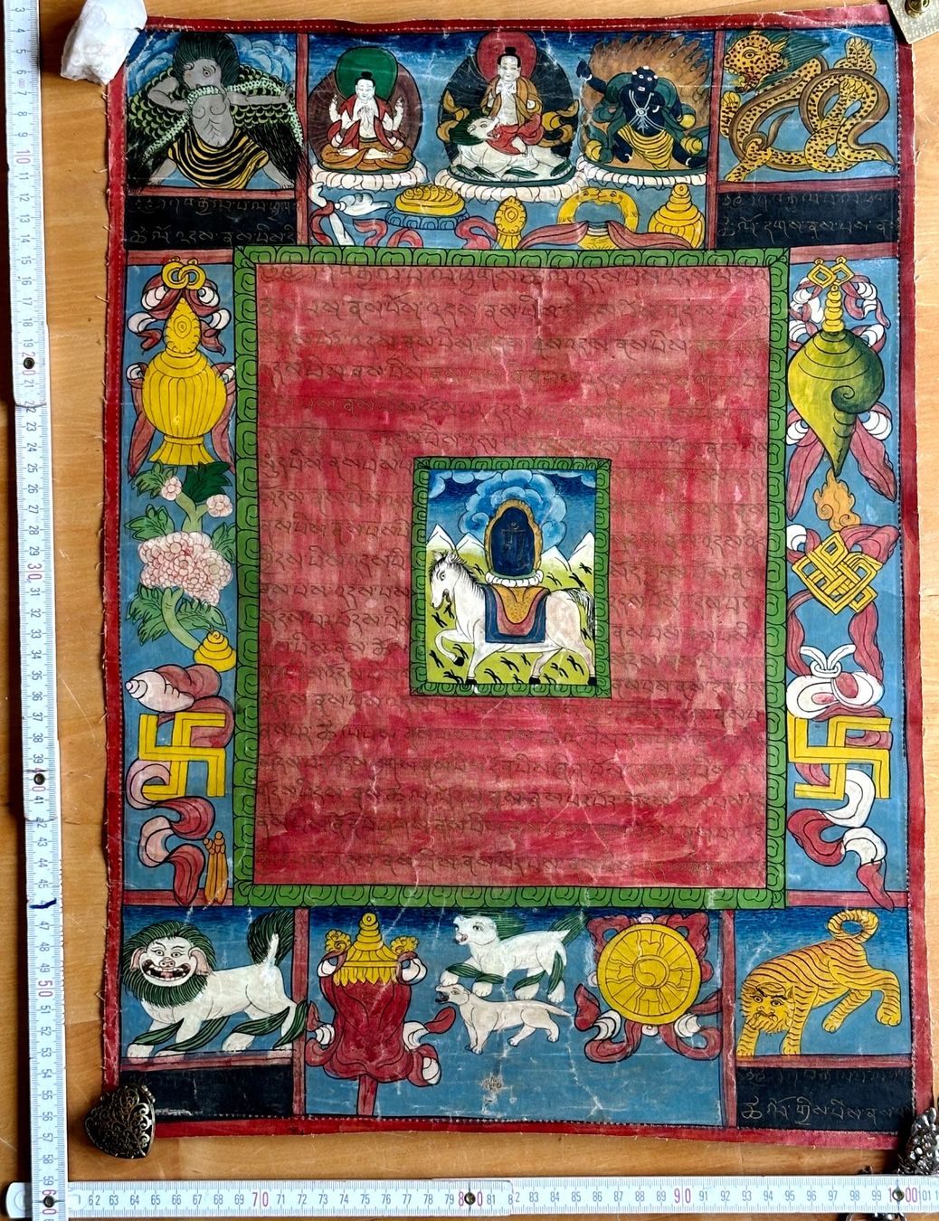 Gemälde: Antiker, asiatischer, Thangka original gemalt – Gebraucht aus Seltisberg von quadartswiss 2