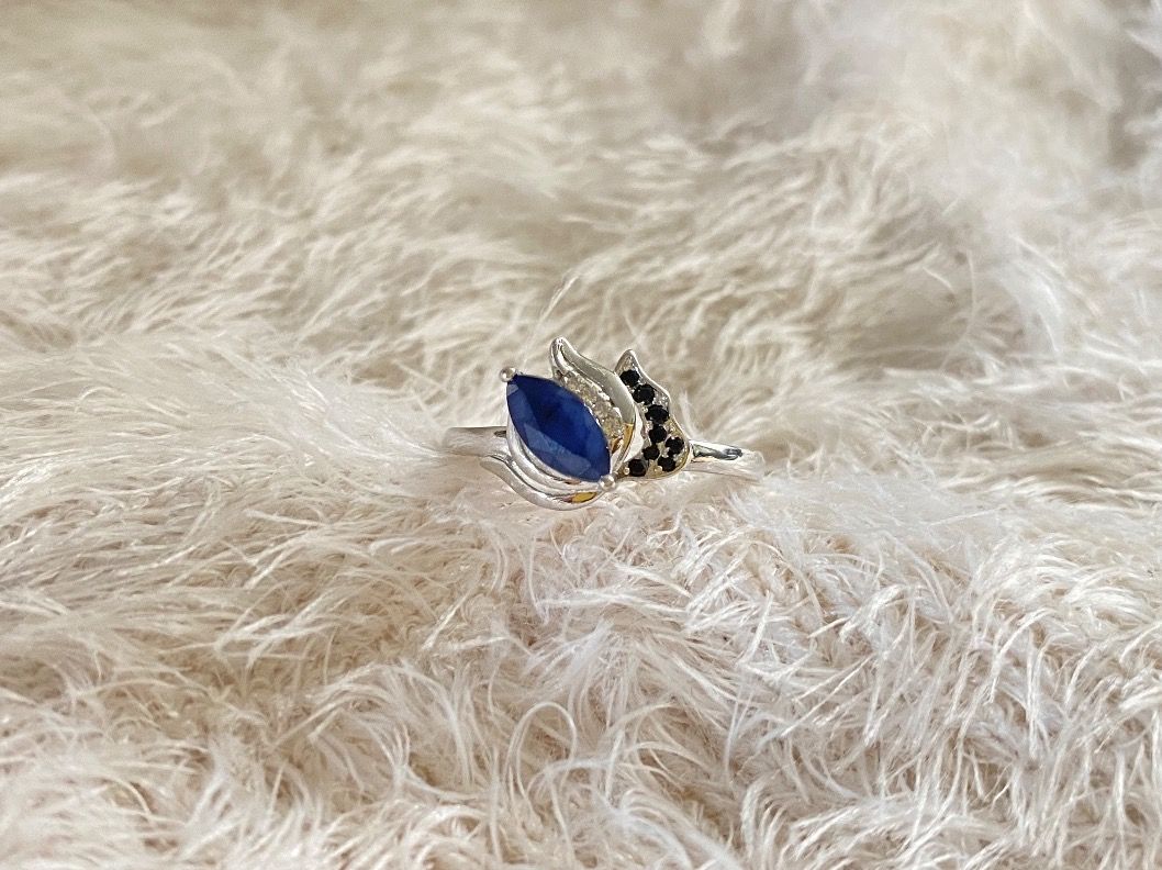 Ringe: Ring blauer Saphir  Grösse 55 Silber 925 Sterling – Neu (gemäss Beschreibung) aus Zürich von LIBELLA13 1