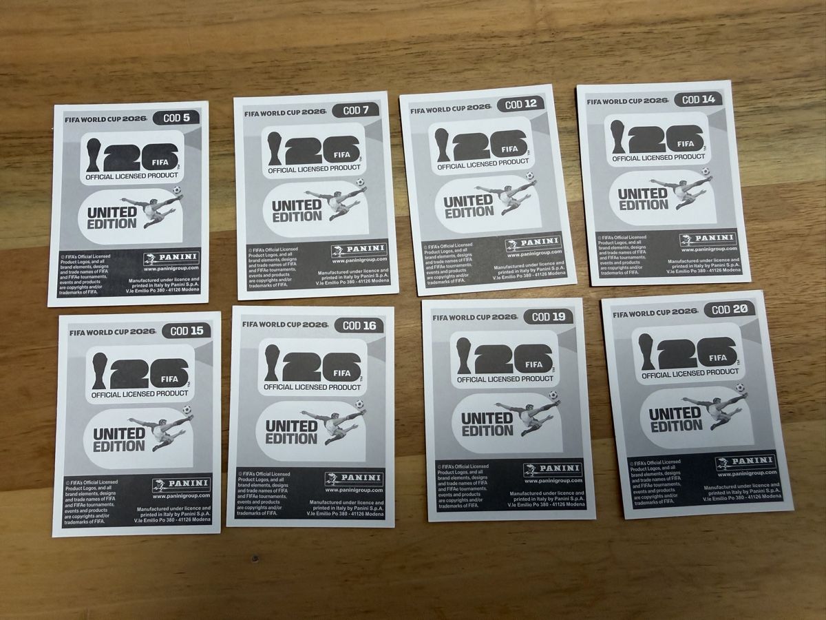 Panini Sammelbilder & Trading cards: Panini FIFA World Cup 2026 Stickers 8er Set, COD – Neu (gemäss Beschreibung) aus Küsnacht ZH von ToddyGinger 1