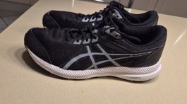 Laufschuhe Asics GEL-Content 9 , 45 , schwarz/weiss , TOP