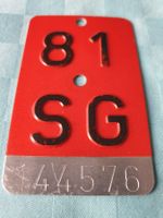 Velonummer SG 81