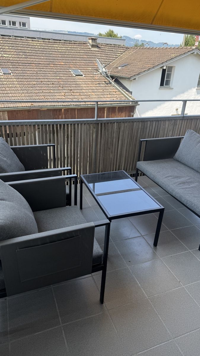 Divani: Loungeset mit Glastisch – Usato da Erlenbach ZH venduto da pr0123