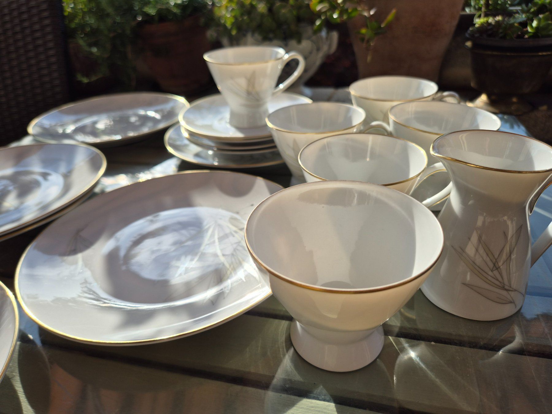 Rosenthal Geschirrsets: Kaffeeservice Rosenthal "Gräser, "Form 2000, Design 50er – Gebraucht aus Bern von aronari