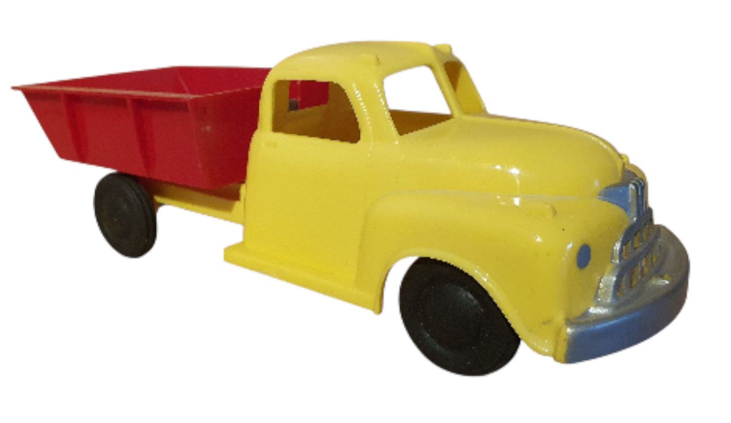 Giocattoli: alter Kunststoff Lastwagen mit Kippmulde – Usato da Flawil venduto da JaguarXJSHE 2