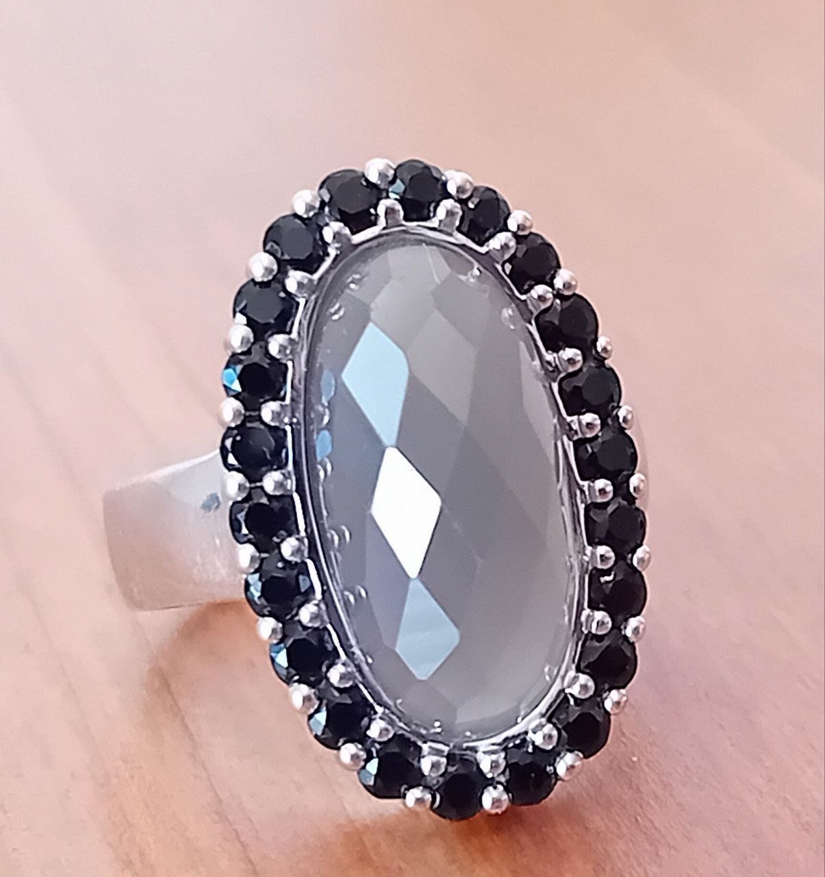 Anelli: Ring Silber Mondstein Turmalin – Usato da Stans venduto da wer_fd5f