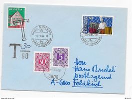 FL, Brief mit Strafporto Schweiz & Österreich
