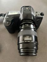 Canon EOS-1 mit drei top Objektiven, Blitz und Tasche