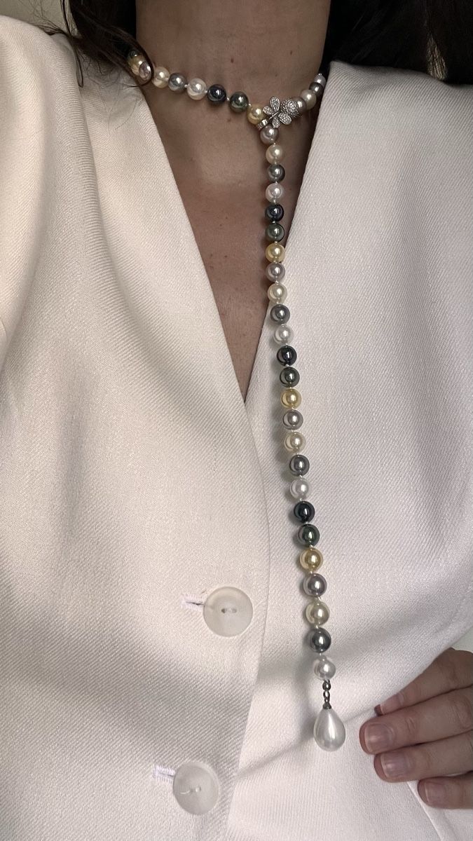 Catenine: Collana perle multicolore con chiusura a farfalla – Nuovo (secondo la descrizione) da Lugano venduto da yul_fhg2 2