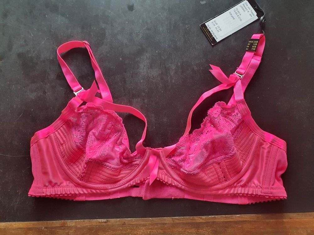 Soutien-gorge Andres Sarda 90B (FR) / 75B (EU) / 34B (UK/US), Bleu, Avec Armature, Forme Cœur - Neuf Avec étiquettes