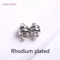 Magnetverschluss rund - 11,5 mm– Farbe Platin (neu)