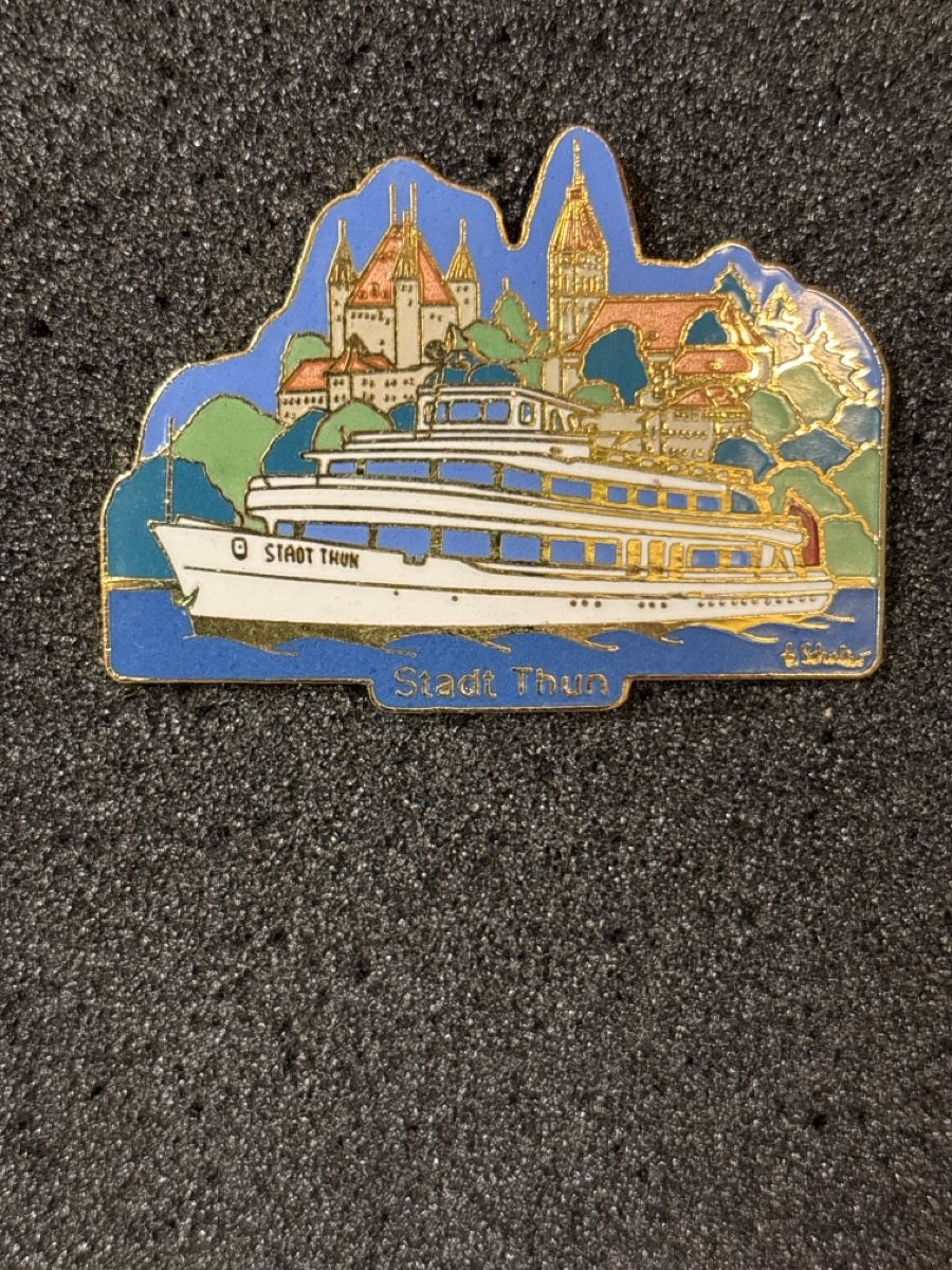 Plaquettes & Badges: Pin Dampfschiff Stadt Thun – D'occasion à Matzingen par old_d9bv