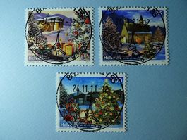 2011 Sondermarke Weihnachten ET Vollstempel 1413-1415 ORT