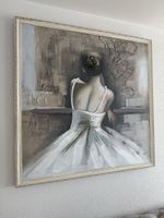 tableau à l’huile sur toile avec cadre
